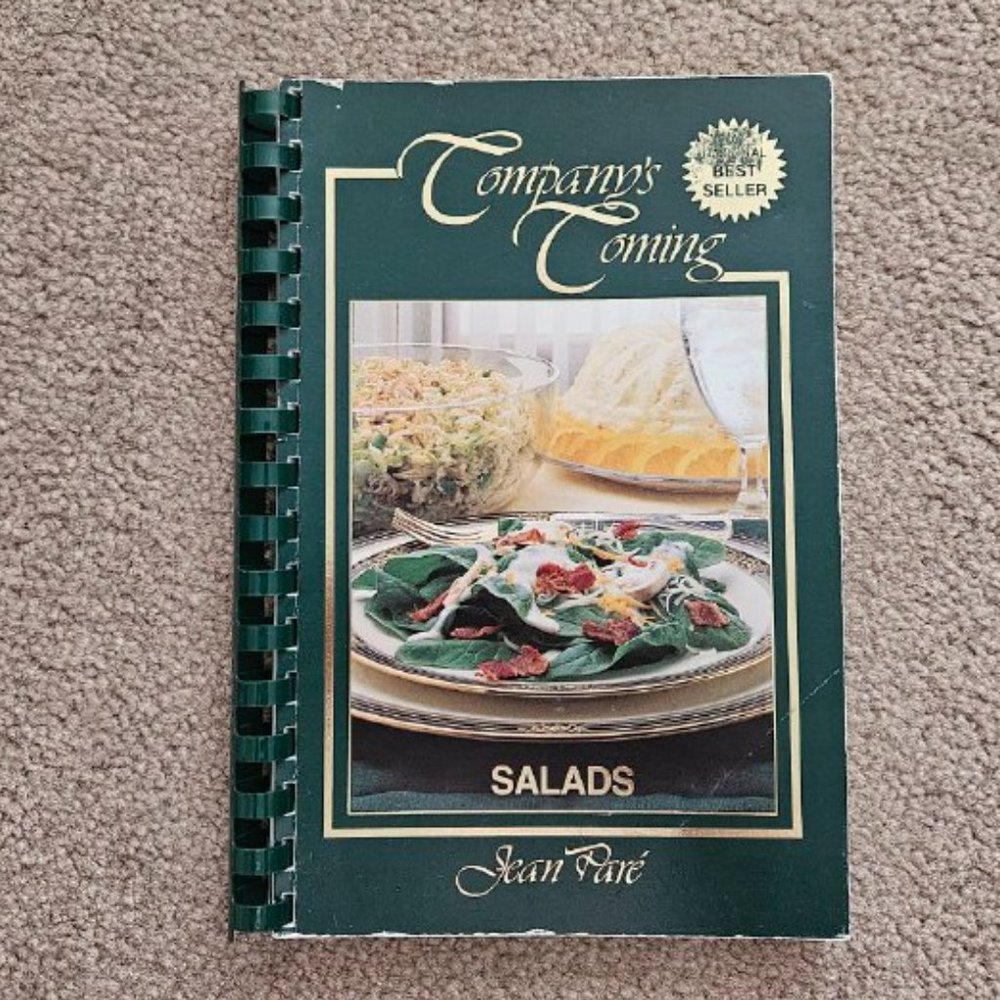 4/$20 Company's Coming Salads by Jane Pare‎ - Plastic comb - Vintage 1984
